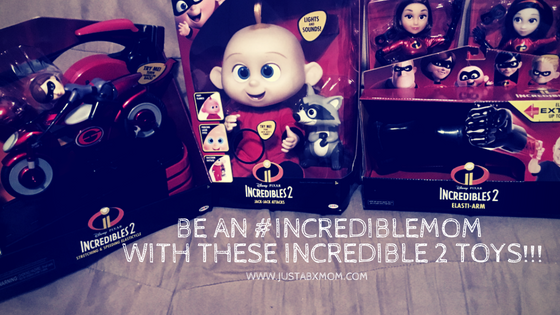 incredibles, incredibles 2, #incrediblemom, jakks pacific, jakks toys, jack-jack, elastigirl, violet